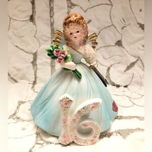 vtg hallmark angel 16 birthday figurine 70s